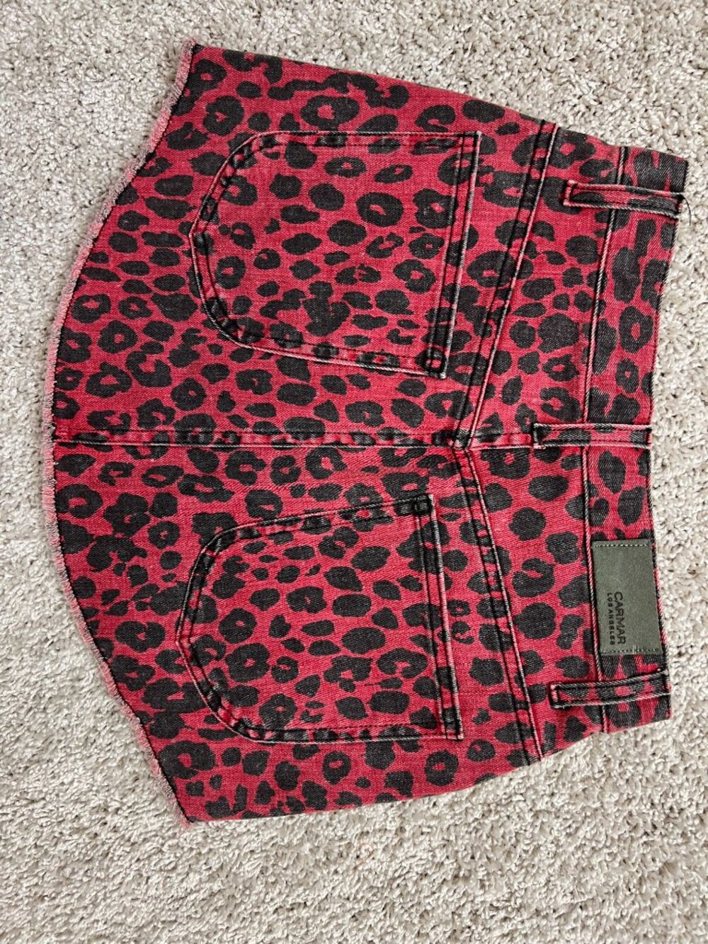 Carmar | Skirts | Carmar Beatrice Leopard Print Denim Skirt - Picture 5 of 10